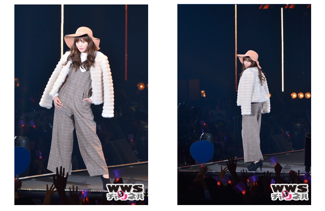 乃木坂46の白石麻衣が無邪気な笑顔を振りまき東京ガールズコレクション 2015 AUTUMN/WINTERのステージに登場！