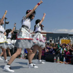 ももクロ・佐々木彩夏が乱入！ばってん少女隊が先輩、ももクロの福岡公演場外ステージで熱すぎるライブを決行！