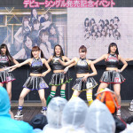 原駅ステージA＆ふわふわラクーアで大荒れの天候の中、合同ライブ開催！夢は武道館単独ライブ！