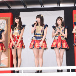 横山由依、渡辺麻友、柏木由紀、北原里英、加藤美南がAKB選抜総選挙ミュージアム オープニングセレモニーに登場！