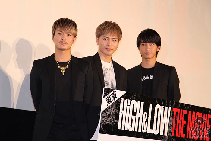 撮影裏話あり！？登坂広臣、佐藤寛太、今市隆二が東京会場に登場！映画『HiGH&LOW THE MOVIE』初日舞台挨拶が5大都市同時中継！