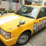 SKE48・革命の丘タクシーが名古屋に登場！イメージカラーであるオレンジの塗装とアルバムジャケットを施したデザイン！