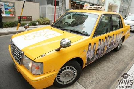 SKE48・革命の丘タクシーが名古屋に登場！イメージカラーであるオレンジの塗装とアルバムジャケットを施したデザイン！