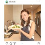 元AAA伊藤千晃が可愛い過ぎるエプロン姿を披露！春らしいサラダを完成させ賞賛のコメント殺到！