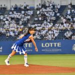 牧野真莉愛が始球式でノーバン投球でリベンジ達成！モーニング娘。’17がセ･パ交流戦に登場！