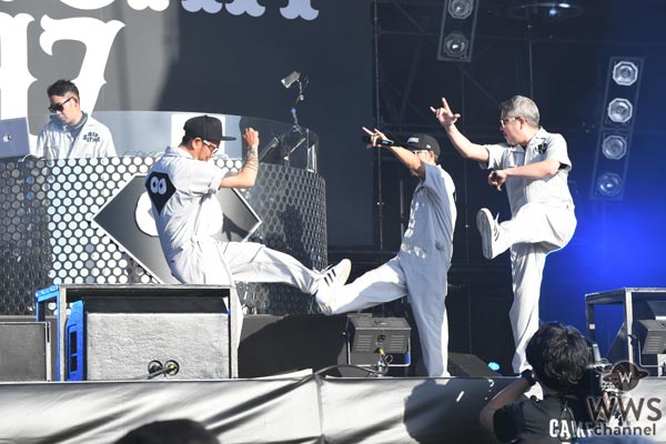 【ライブレポート】JAPAN JAMのSKY STAGEにピーカンが似合うRIP SLYMEが登場。夏の始まりを予感させるアゲアゲのステージで観客を魅了する。