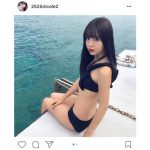 藤田ニコルがセクシー黒ビキニ姿で皆の彼女に！？