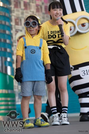芦田愛菜が、なりきりミニオンたちと共に『MINIONS RUN at お台場みんなの夢大陸 2017』に登場！「アグネスがユニコーンを探しに行くシーンが大好きです」