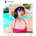 馬場ふみかが大人セクシーな水着姿を披露！「可愛すぎる」と歓喜の声！