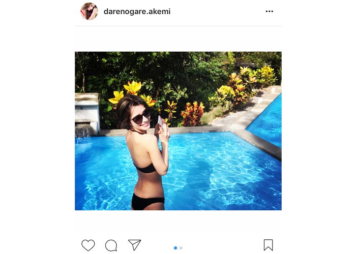ダレノガレ明美が黒水着姿でセクシーで抜群のスタイルを披露！「完璧なボディ！」と絶賛の声！