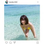 「今世紀最高のおっぱい！」と話題の夢アド・京佳が水着オフショットを披露！「どんだけ癒してくれるんだよ」と絶賛の声！