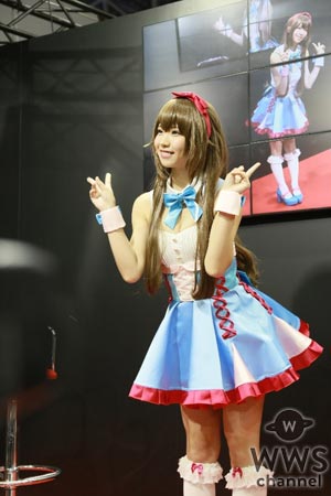 可愛すぎるコスプレイヤー・えなこが東京ゲームショウ「Exvision.」ブースに登場！