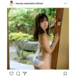 【可愛すぎる困り顔】スパガ 渡邉幸愛がセクシー水着オフショットを披露！「これ今年中に写真集の話あがるんじゃない？」と期待の声も！