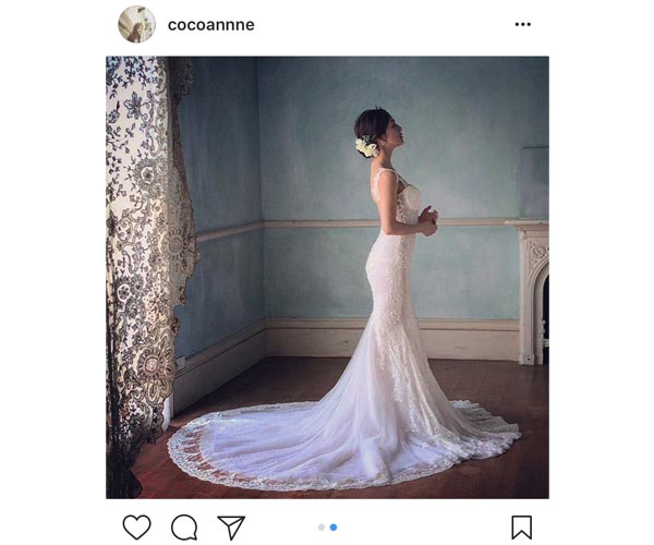 中村アンがウェディングドレス姿でセクシーな美背中を披露！「美しい以外の言葉が見つからない」と絶賛の声！