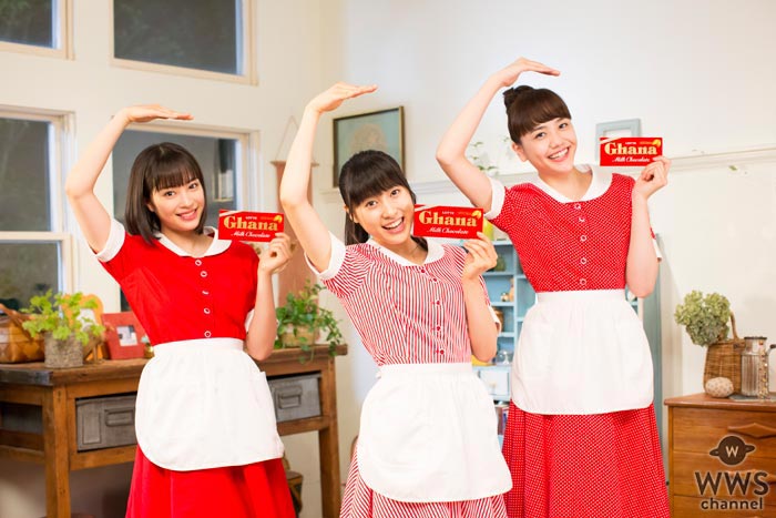 土屋太鳳、松井愛莉、広瀬すずが『ガーナミルクチョコレート』新CMでハイテンションでアップテンポなダンスを披露！