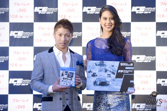 井上尚弥、阿部桃子が映画『ワイルド・スピード ICE BREAK』Blu-ray＆DVDリリース記念イベントでネクストブレイク芸人を判定！？
