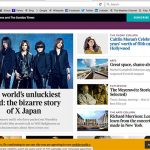 『ロンドン・タイムズ』表紙にX JAPANが登場 日本のバンドとして創刊以来初の快挙！