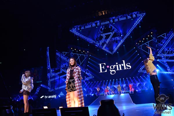 【ライブレポート】E-girlsがテレビ朝日ドリームフェスティバルで新曲『北風と太陽』など披露！