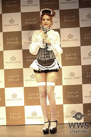 「出瑛茉ジャスミンがレジーナクリニックのイメージキャラクター就任！「出せるとこは出すという美容法で今日は脚を出してます！」出すという美容法で今日は脚を出してます！」