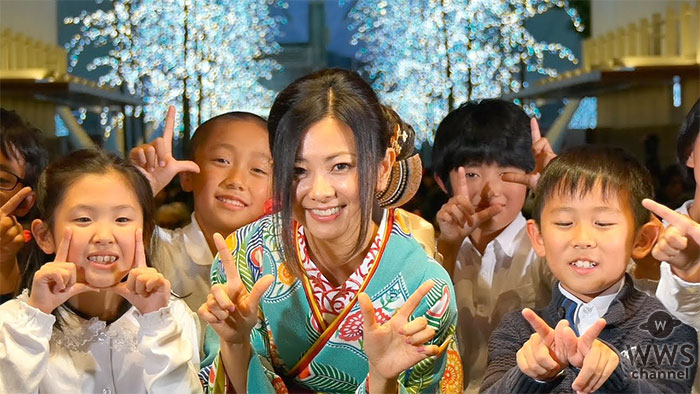 【動画】倉木麻衣が着物姿で羽田空港点灯式を盛り上げる！地元の小学生達とコラボのステージも