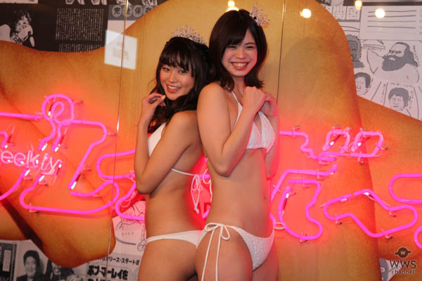 【動画】週プレ主催ミスグラジャパ　グランプリ・島﨑由莉香が純白水着で喜びのコメント「胸には自信がないけど親近感のある存在で老若男女にアピールしたい」