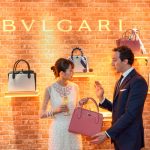 桐谷美玲が、 初披露となる“サクラ”をテーマにしたブルガリ日本限定バッグと、 新作のジュエリーを身にまとい華やかに登場!