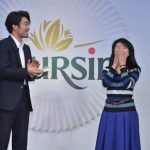 ブルサン アンバサダー就任発表会 大谷さんが、「ブルサ・・・あ~ん」と来場者に急接近サプライズ！ 「一緒にドキドキしてました」と赤裸々コメント