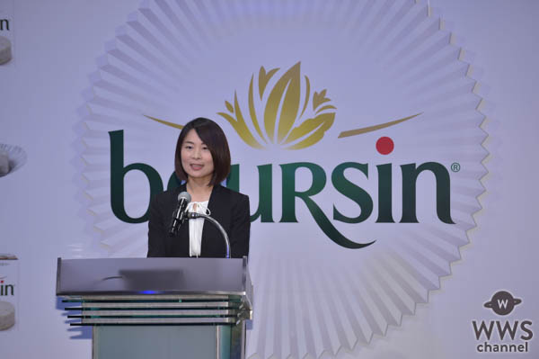 ブルサン アンバサダー就任発表会 大谷さんが、「ブルサ・・・あ~ん」と来場者に急接近サプライズ！ 「一緒にドキドキしてました」と赤裸々コメント