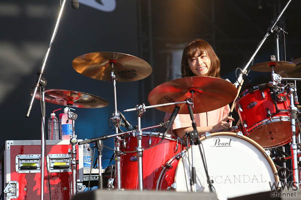 SCANDALが「JAPAN JAM 2018」に初登場！野外ステージで勢いのあるライブパフォーマンスを披露！