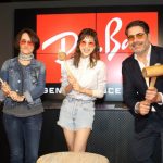 伊藤千晃がショートパンツ姿の夏コーデで渋谷のRay-Banフラッグシップ店に登場！「サングラスはピンクが好き。普段使いにしたい」