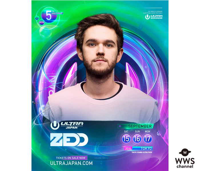 「ULTRA JAPAN 2018」1stラインナップがついに発表！ZEDDやNina Kravizと5周年を飾るに相応しいアーティストが揃い踏み！