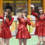 SKE48・高柳明音、食レポ中に即興ライブ開催！？「TBS夏サカス2018」オープニングイベントに登場！！