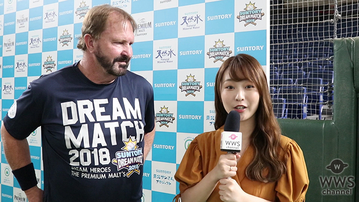 【動画】 現役慶応大生・赤木希がランディー・バースにインタビュー＜サントリードリームマッチ2018＞