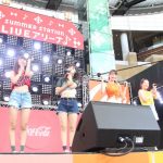 【ライブレポート】Chuning Candy(チューニングキャンディー)が夏らしいヘソ出しファッションで野外ライブパフォーマンス！