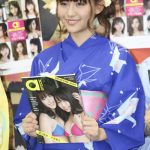 SUPER☆GiRLS・浅川梨奈「白石麻衣を超えたい」！エイベックス・グラビアブック発売記念会見に浴衣姿でPR！