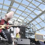 打首獄門同好会が「ROCK IN JAPAN FESTIVAL 2018」3日目のLAKE STAGEに堂々の登場！魚！肉！米！そして歯？歯科医師ラッパーまでゲスト参戦し、食べ物の曲でアゲまくる。