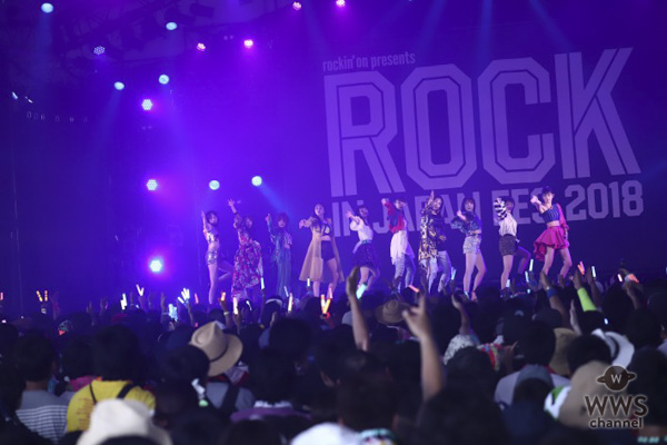 【ライブレポート】アンジュルムがキレのあるダンスと高い歌唱力を披露！「ROCK IN JAPAN FESTIVAL 2018」で人気曲『大器晩成』含む9曲！