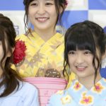 SUPER☆GiRLS・浅川梨奈「白石麻衣を超えたい」!エイベックス・グラビアブック発売記念会見に浴衣姿でPR!