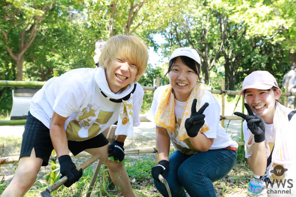 4人組ロックバンドKEYTALKが野鳥公園の維持管理ボランティアにサプライズ参加！「セレブレーションもこの愛を持って楽しく盛り上げていきましょう！」