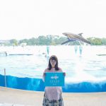 川栄李奈が京都水族館「La・La・Fin CIRCUS」第２章お披露目会に登壇しイルカショーに大感激！
