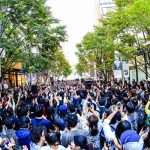 スカパラ、大阪城ホールの前哨戦として梅田でストリートライブ開催！