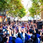 スカパラ、大阪城ホールの前哨戦として梅田でストリートライブ開催！