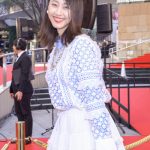 女優・松井玲奈が東京国際映画祭のレッドカーペットに登場！