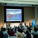 EXILE ÜSA、国連WFP視察報告会で“おいしい”ダンス披露！「ダンスは世界共通言語」