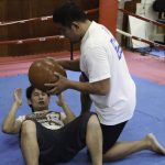 永田裕志と町田光が12月9日のvsチャンヒョン・リー戦に向けて特訓！！