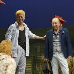 女優・前島亜美が舞台「あいあい傘」の公開ゲネプロ・囲み取材に登場！完璧すぎる挨拶に宅間孝行「パーフェクト！」