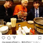 エイベックス・松浦社長、GENERATIONS・小森隼 、数原龍友との乾杯3ショット公開！「貴重な3ショット」「二人とも好きすぎて最&高」の声も！