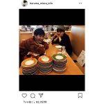 三浦春馬と高畑充希が撮影合間にお寿司2ショット！「素晴らしいお皿の積み具合」とファンの声も！！