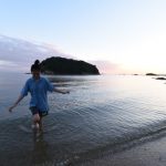 西川瑞希、『仙酔島』の“世界一の露天風呂”でエネルギーチャージ！