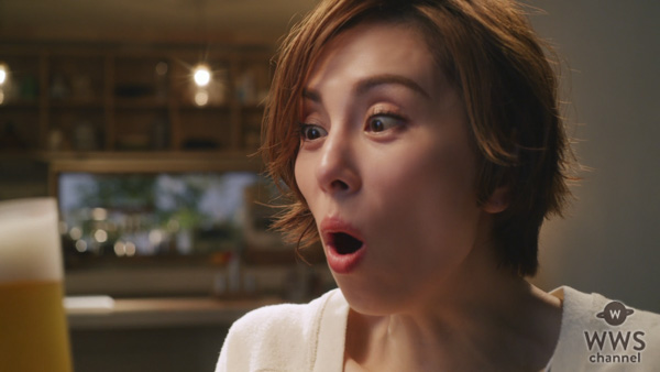 米倉涼子がアサヒビール新CM発表会に登場！女優生活20周年を祝い乾杯！！